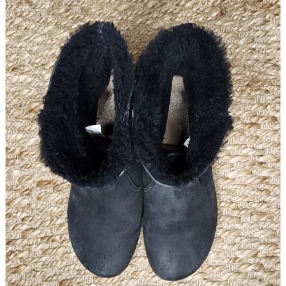 Dansko Bettie Womens Black Booties Boots Leather Nubuck Lined Fur EU 39 US 8.5 - Picture 12 of 12